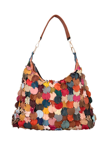 Usha Women Shoulder Bag in Coffee Multicolor