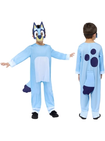 amscan Kinder-Kostüm Bluey Alter 3-4 Jahre unisex Baumwolle Karneval Fasching