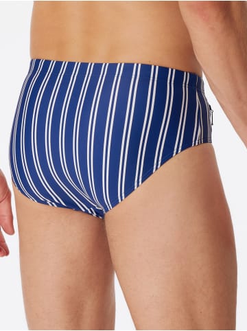 Schiesser Badehose Classic Swim in blau, weiß