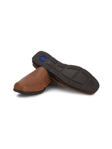 VITAFORM Hirschleder Slipper in cognac