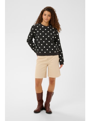 SAINT TROPEZ Strickpullover ZagnaSZ Gerade Passform in Black Ice Big Dot