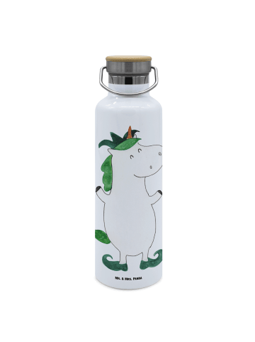 Mr. & Mrs. Panda Sport Trinkflasche Einhorn Joker ohne Spruch in Weiß