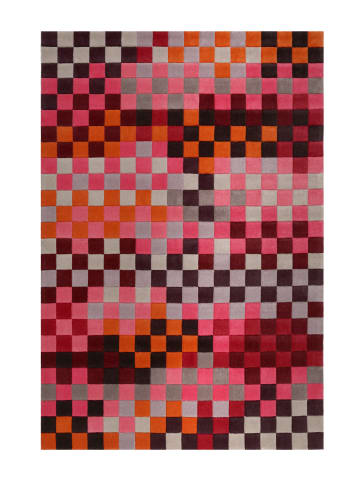 ESPRIT Kurzflorteppich Pixel in rot