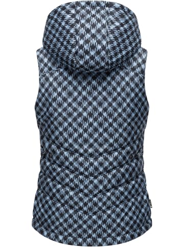 ragwear Steppweste Hesty Print in Cloud