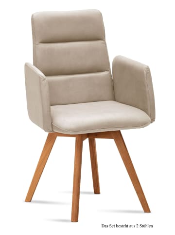 58 aufm Kessel ARMLEHNSTUHL (2er-Set) Dobka 52x92x60 Eiche geölt/Natur