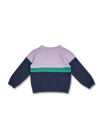 MANITOBER Cut & New Sweatshirt in Lilac/Green/Navy