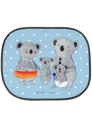 Mr. & Mrs. Panda sonnenschutz Koala Familie ohne Spruch in Blau Pastell