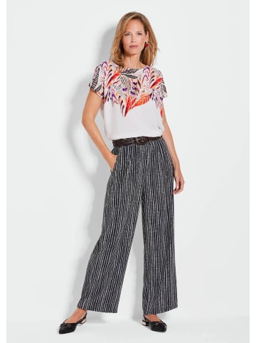 GOLDNER Elegante VERA mit Schlupfbund in schwarz / weiß / gemustert