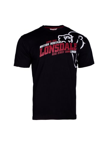 Lonsdale London T-Shirt 'WALKLEY' in schwarz