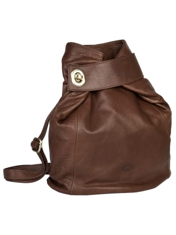 piké Cityrucksack echt Leder in braun