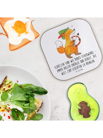 Mr. & Mrs. Panda Untersetzer für Gläser Schütze Astrologie mit S... in Weiß