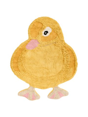 Beliani Kinderteppich DUCKIE in Gelb - (W) 95 x (L) 120 cm