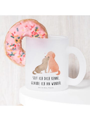Mr. & Mrs. Panda Kaffeebecher Hunde Liebe mit Spruch in Transparent
