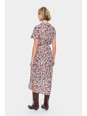 SAINT TROPEZ Kleid BlancaSZ Baggy fit in Black Mauveglow Flores