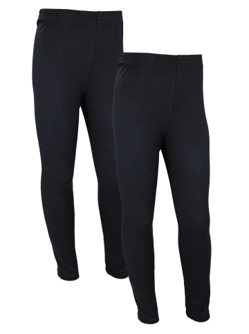 TupTam Mädchen Lange Leggings 2er Pack in schwarz
