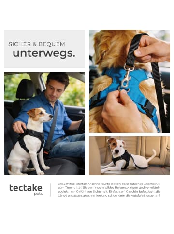 tectake Kofferraumtrenngitter breitenverstellbar mit Variabler Breite