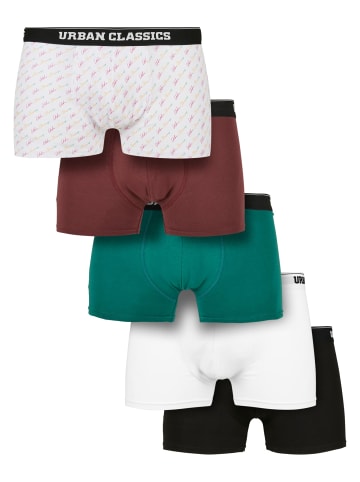 Urban Classics Boxershorts in scrpt clrfl+chry+trgrn+wht+blk