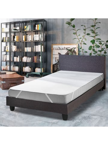 Erwin Müller Baumwolle, Molton Matratzenauflage wasserdicht/kochfest Cottbus in weiß