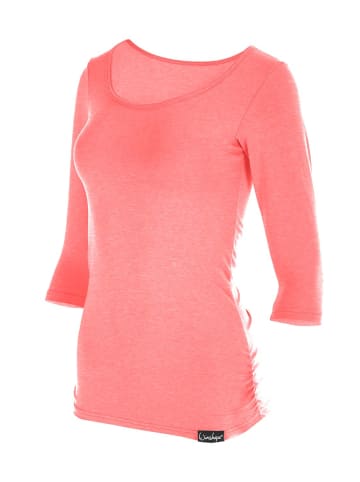 Winshape 3/4-Arm Shirt WS4 in neon coral