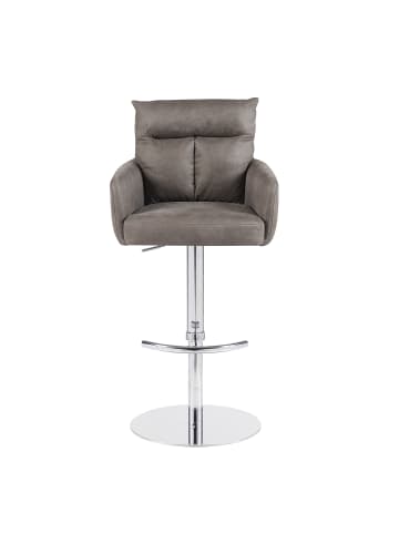 DUBI Möbel 2er-Set: Barhocker Leo in Taupe - (B)54 x (H)96 x  (T)57 cm
