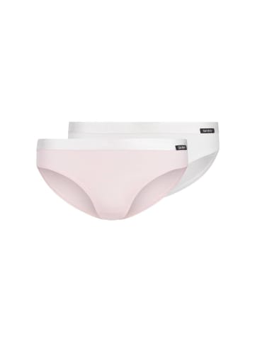 Skiny Slip 2er Pack in Rosa/Beige