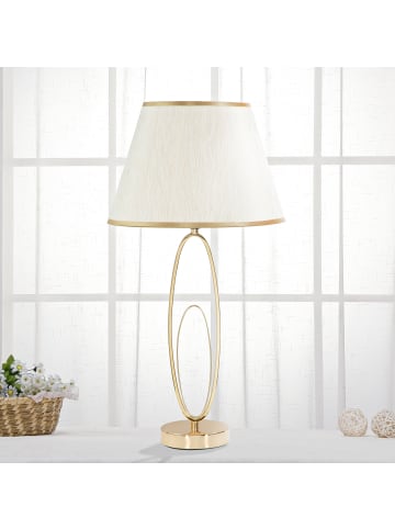 Mauro Ferretti Tischlampe aus goldenem Metall, Ø 30 x 58 cm