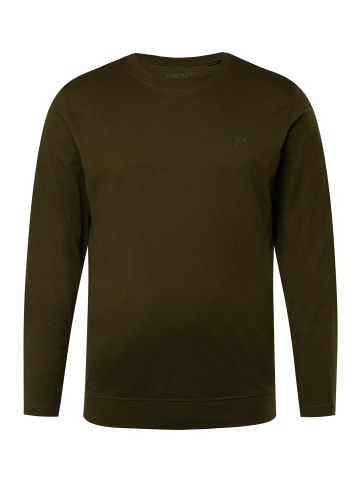 Men Plus Kurzarm T-Shirt in tannengrün