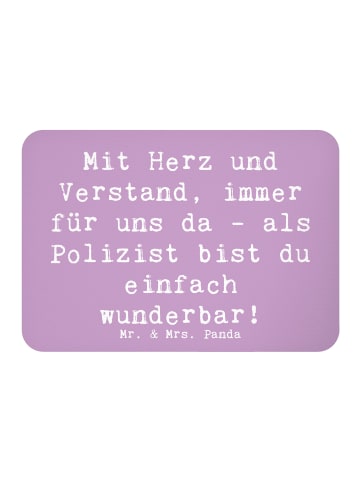 Mr. & Mrs. Panda magnet Spruch Polizist Wunderbar mit Spruch in Lavendeltraum