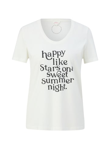 s.Oliver T-Shirt in 02D2_ecru