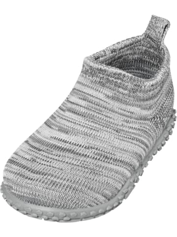 Playshoes Kinder Hausschuh "Hausschuh Strick" in Grau