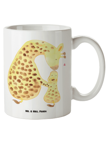 Mr. & Mrs. Panda XL Tasse Giraffe Kind ohne Spruch in Weiß