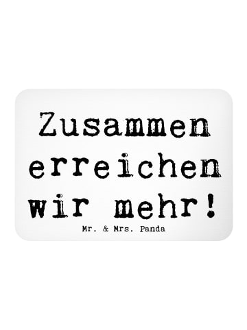 Mr. & Mrs. Panda Magnet Spruch Im Team zuMenschmenarbeiten mit Spruch in Weiß