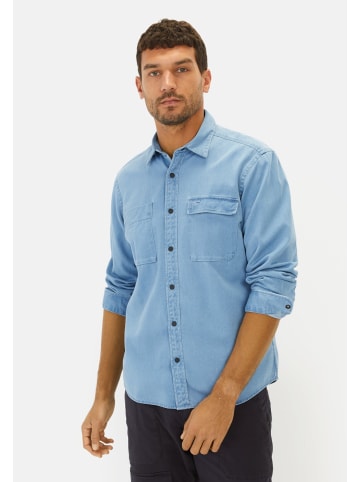 Camel Active Hemd aus reiner Baumwolle in Blau