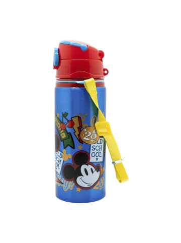 Disney Mickey Mouse Aluminium Trinkflasche 730ml mit Strohhalm & Tragegurt