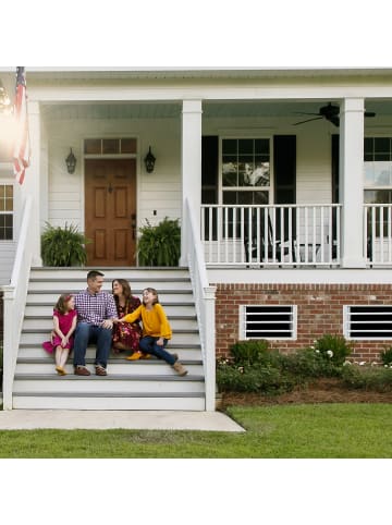 relaxdays Fenstergitter Einbruchschutz in Grau - (B)70-105 x (H)45 cm