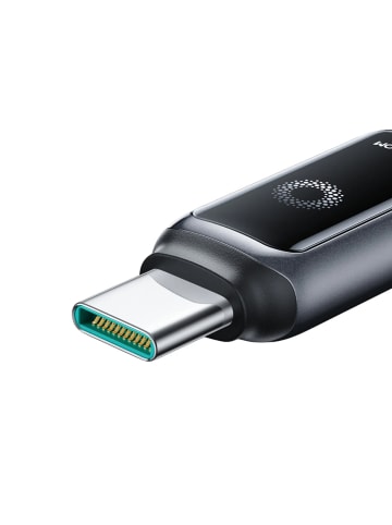 COFI 1453 Joyroom S-A55 StarFlight 66W USB-A auf USB-C Kabel 1,2 m schwarz in Schwarz