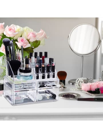 relaxdays Make Up Organizer in Transparent