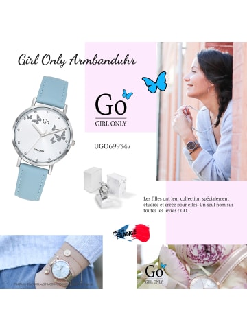 Girl Only Armbanduhr-Analog grau mittel (ca. 34mm) Girl Only GO