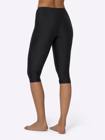 Sieh an! Capri-Badehose in schwarz