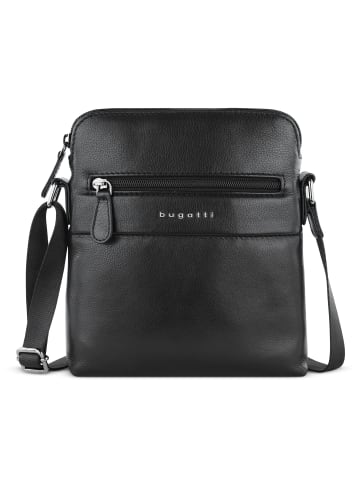 Bugatti Nome Umhängetasche Leder 19 cm schwarz