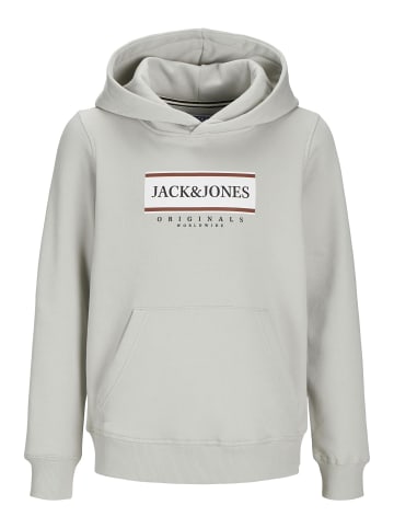 JACK & JONES Junior Kapuzenpullover in Mineral Gray