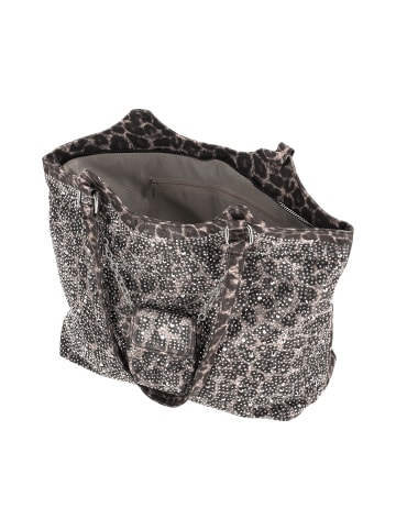 faina Women Tote Bag in Brown Black Leo