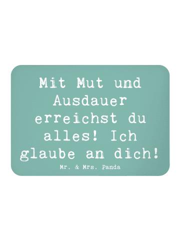 Mr. & Mrs. Panda Magnet Spruch Sportliche Wettkämpfe Mut und Aus... in Meeresbrise