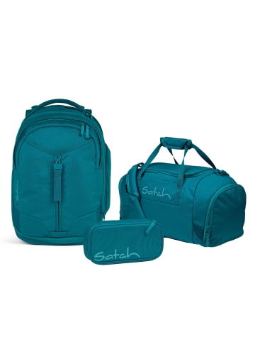 Satch Schulrucksack-Set MATCH Deep Petrol 3-teilig in Blau
