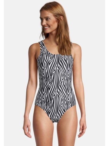 BECO the world of aquasports Badeanzug Zebra Vibes in schwarz-weiß