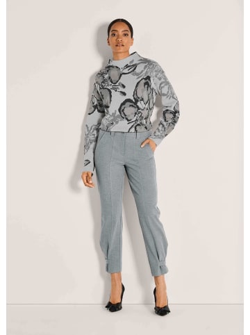 MADELEINE Mid Waist 7/8-Businesshose in steingrau / melange