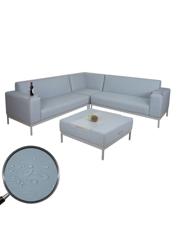 MCW Ecksofa C47, Blau mit Ablage