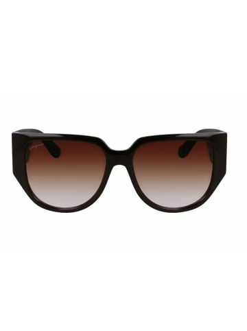 Salvatore Ferragamo Sonnenbrille in Brown