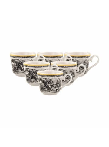 Villeroy & Boch 6er Set Mokka- / Espressotassen Audun Ferme 80 ml in bunt