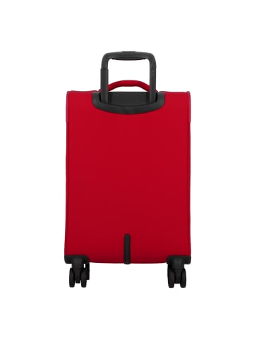 Jump Monthélys 4 Rollen Kabinentrolley 55 cm mit Dehnfalte in red